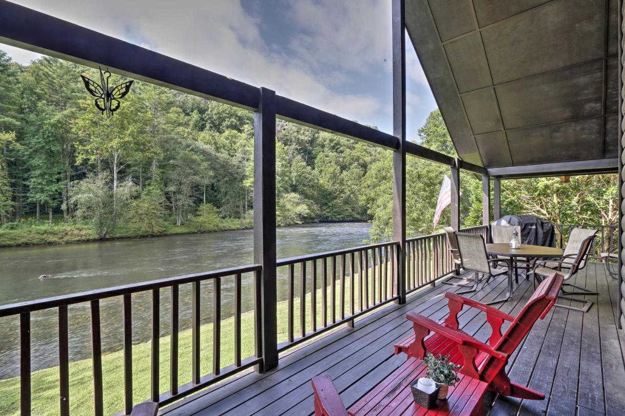 Rivers Edge - Ultimate Riverfront Getaway Hayesville Ngoại thất bức ảnh